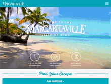 Tablet Screenshot of margaritaville.com